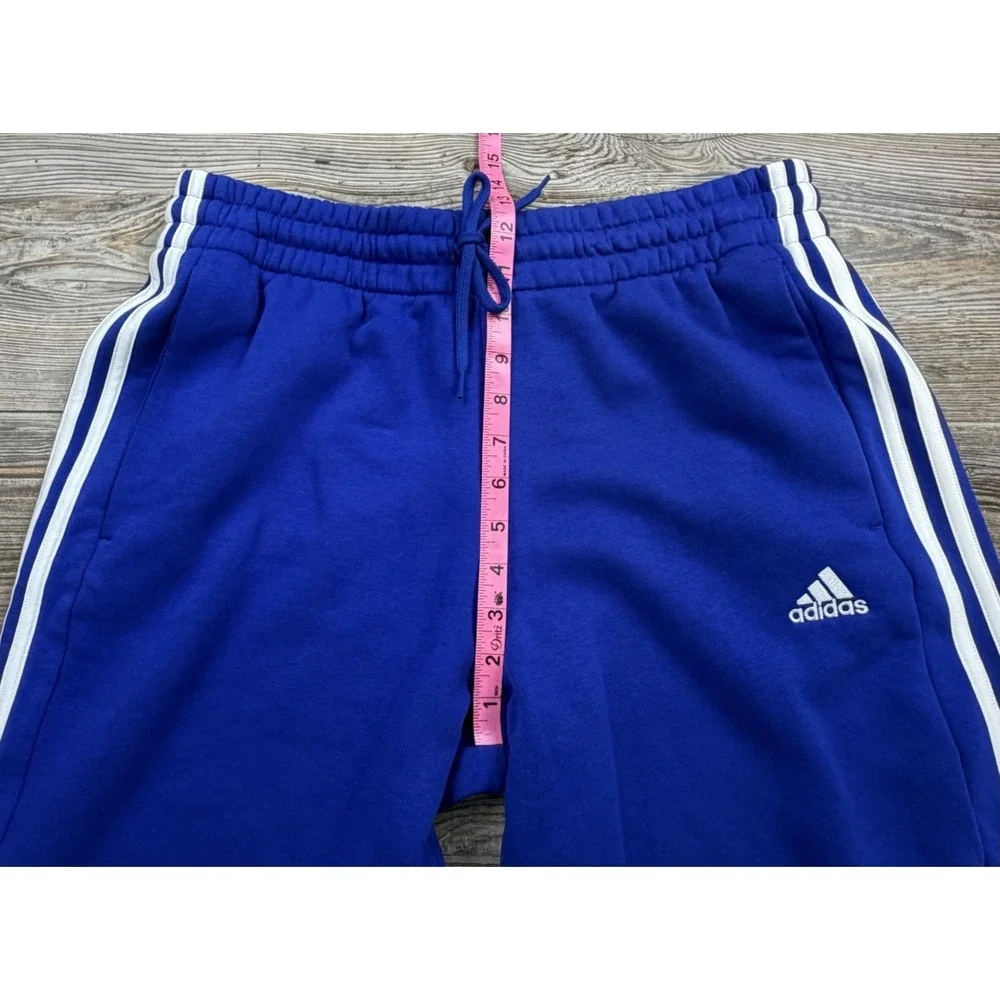 NWT Adidas Sweat Shorts Men L Blue Drawstring Elastic Waist Athletic Athleisure